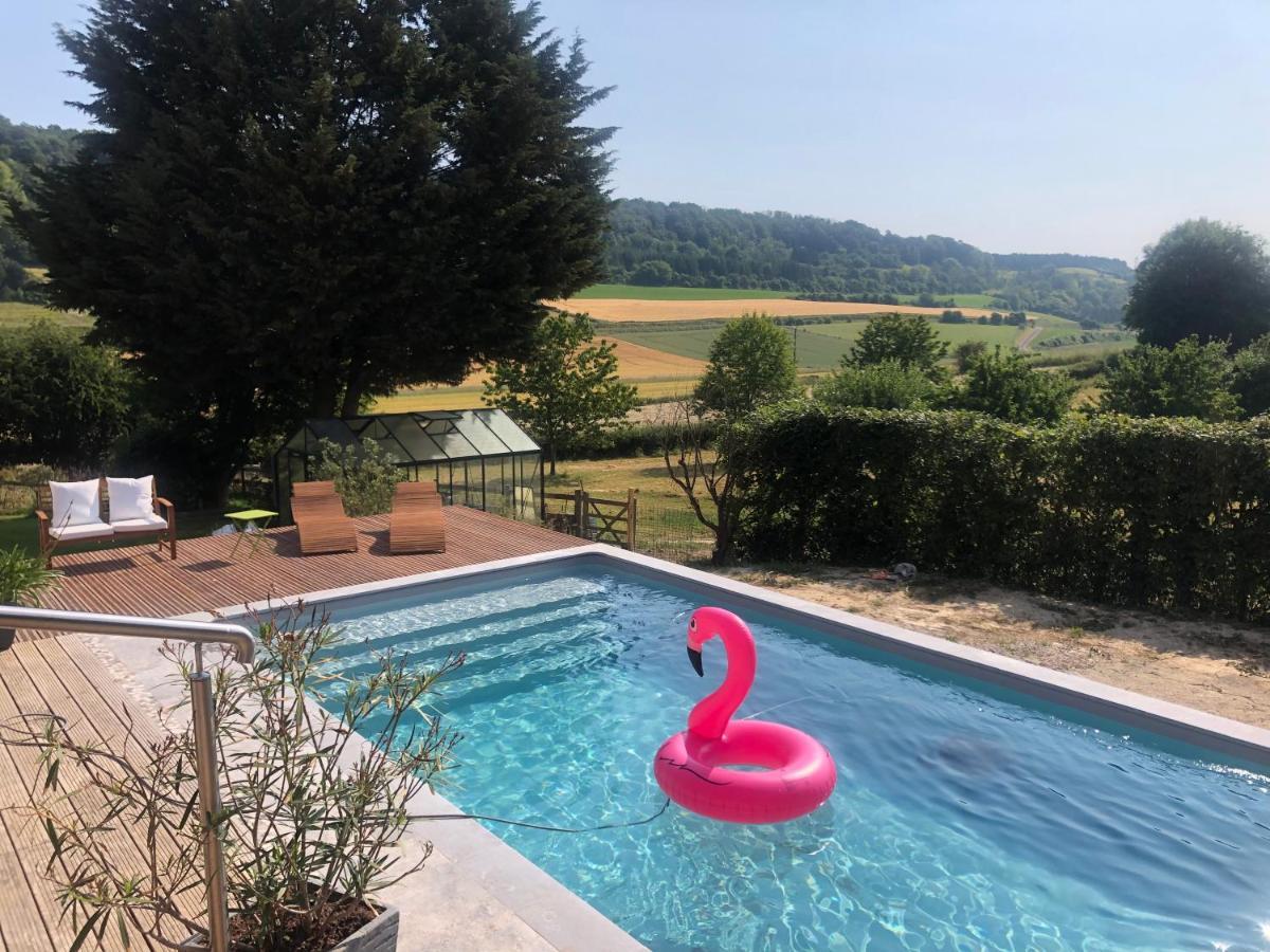 Gite Piscine Jacuzzi Privatises Clos Valentin Freulleville Εξωτερικό φωτογραφία